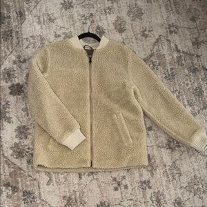 Abercrombie Kids Cream Teddy Jacket